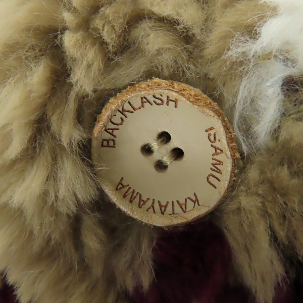 実際に弊社で買取させて頂いたISAMUKATAYAMA BACKLASH/バックラッシュ ラビットファー カウチン 1214-02 Sの画像 4枚目