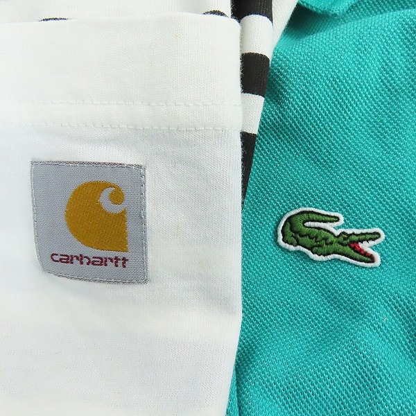 実際に弊社で買取させて頂いたCarhartt×Ron Herman/カーハート×ロンハーマン LACOSTE/ラコステ 半袖Tシャツ/ポロシャツ 2点セットの画像 3枚目