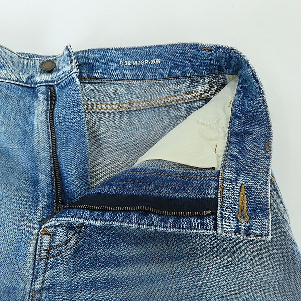 実際に弊社で買取させて頂いた【JPタグ】SAINT LAURENT/サンローラン 70年代サージブルージーンズ ハイウエストワイドレッグ 706567 Y11MA 4126/27の画像 5枚目