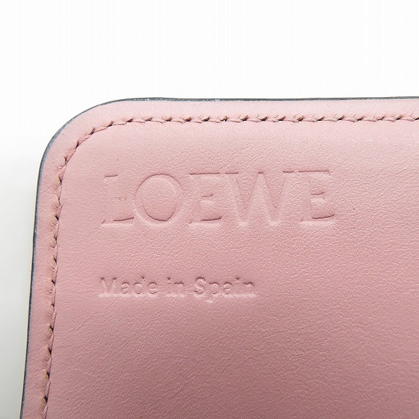 実際に弊社で買取させて頂いたLOEWE/ロエベ リピート アナグラム 二つ折り長財布の画像 4枚目