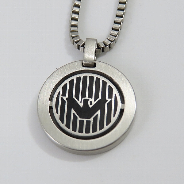 実際に弊社で買取させて頂いたEMPORIO ARMANI/エンポリオアルマーニ ラウンドロゴ チェーンネックレスの画像 2枚目