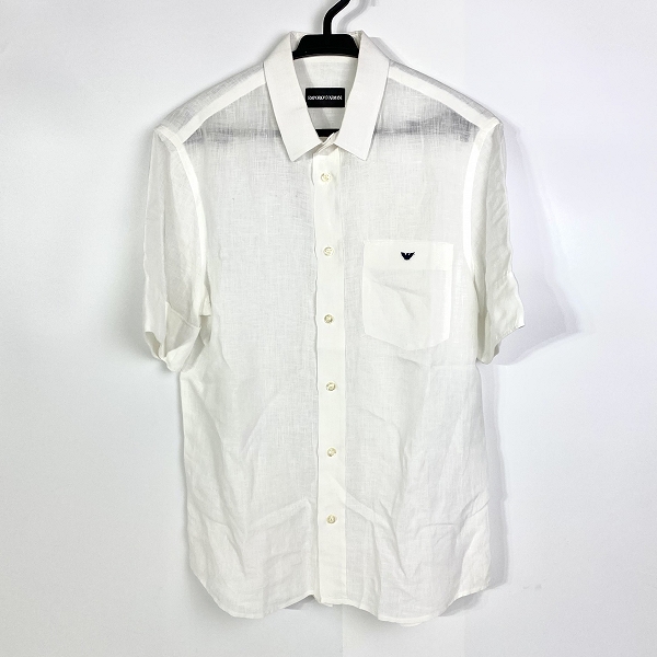 実際に弊社で買取させて頂いたEMPORIO ARMANI/エンポリオアルマーニ ワンポイントロゴ 半袖シャツ/S