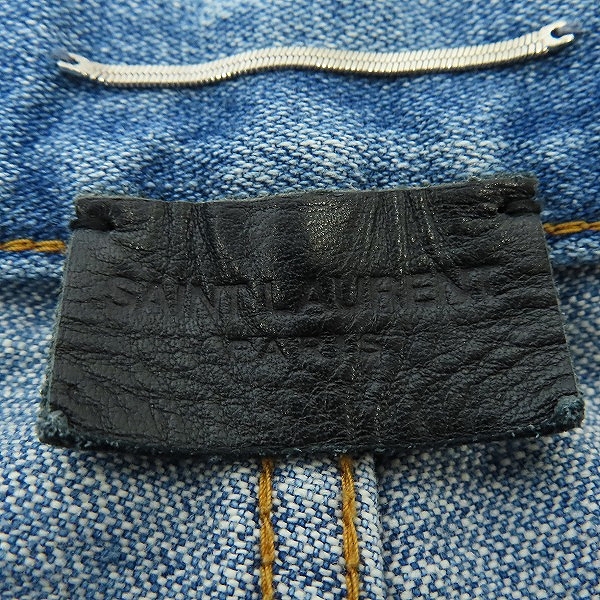 実際に弊社で買取させて頂いた【JPタグ】SAINT LAURENT/サンローラン 70年代サージブルージーンズ ハイウエストワイドレッグ 706567 Y11MA 4126/27の画像 2枚目