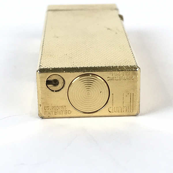 実際に弊社で買取させて頂いたdunhill/ダンヒル サイドローラー ガスライター ゴールドカラーの画像 4枚目