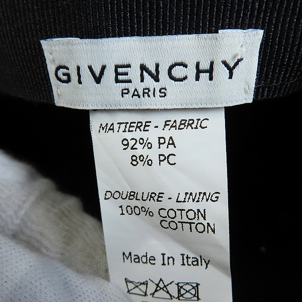 実際に弊社で買取させて頂いたGIVENCHY/ジバンシィ イタリア製 ロゴプリント キャップの画像 5枚目