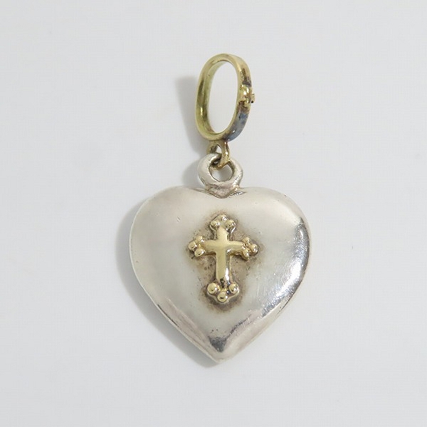 実際に弊社で買取させて頂いたLoree Rodkin/ローリーロドキン K18YG/イエローゴールド ×シルバー925 ハート/クロスペンダントトップの画像 1枚目