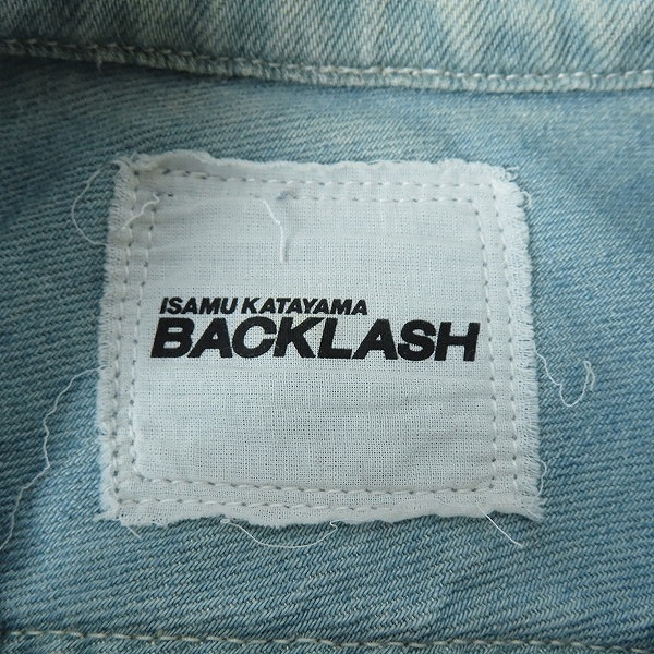 実際に弊社で買取させて頂いたISAMU KATAYAMA BACKLASH/バックラッシュ コットンリネンオーバーフィッティングGジャン 1941-03 Mの画像 2枚目