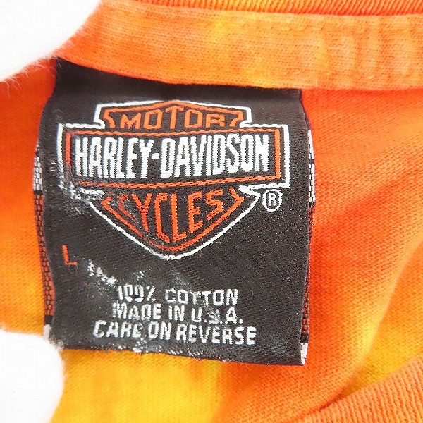 実際に弊社で買取させて頂いたHARLEY DAVIDSON/ハーレーダビッドソン Feel the Heat 長袖Tシャツ ロンT/Lの画像 2枚目