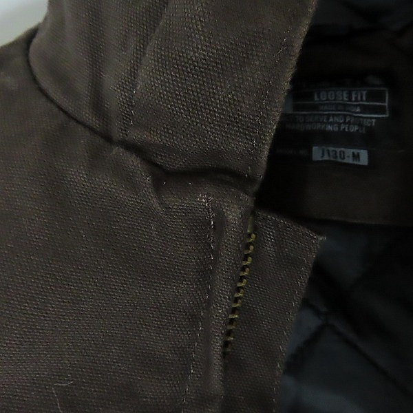 実際に弊社で買取させて頂いたCarhartt/カーハート ウォッシュドダックインシュレイティッドアクティブジャケット 104050 DKB/Mの画像 6枚目
