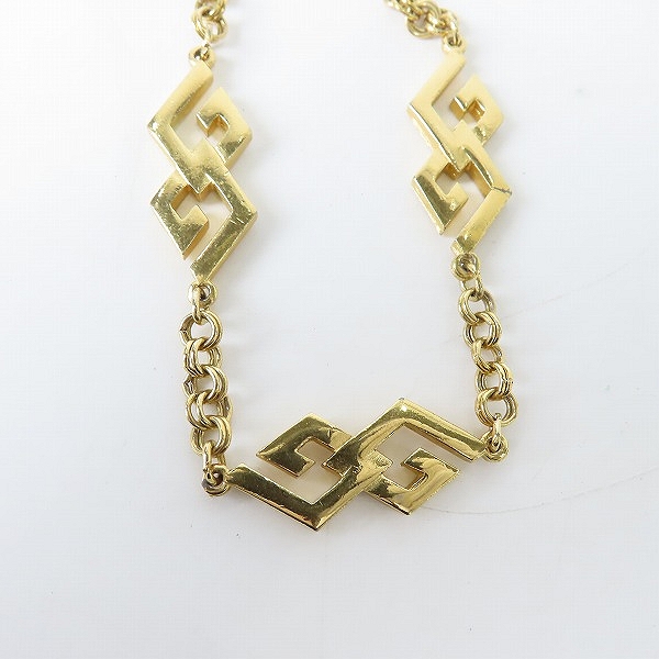 実際に弊社で買取させて頂いたGIVENCHY/ジバンシィ Gロゴリンク チェーンネックレス ゴールドの画像 4枚目