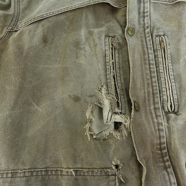 実際に弊社で買取させて頂いた【難有り】Carhartt/カーハート 80s～90s Duster Blanket Lined work jacket Detroit/デトロイトジャケットの画像 7枚目