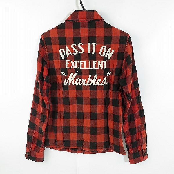 実際に弊社で買取させて頂いたMARBLES/マーブルズ 長袖チェックシャツ 38の画像 1枚目