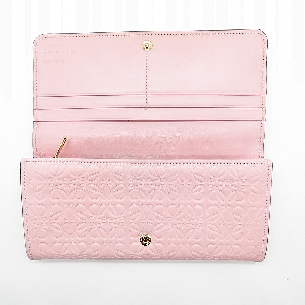 実際に弊社で買取させて頂いたLOEWE/ロエベ リピート アナグラム 二つ折り長財布の画像 3枚目