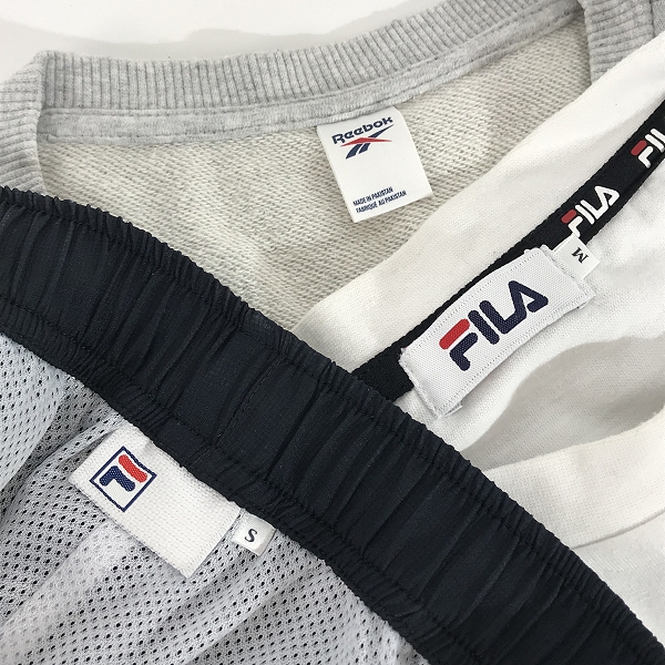 実際に弊社で買取させて頂いた【おまとめ】REEBOK/リーボック FILA/フィラ スウェット/Tシャツ/パンツ 等の画像 1枚目