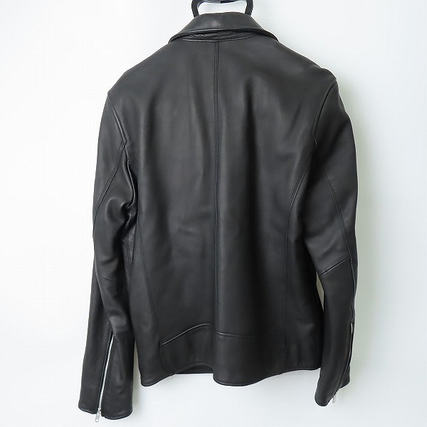 実際に弊社で買取させて頂いたNANO UNIVERSE/ナノユニバース シープレザー ダブルライダースジャケット NUC63L01081SH Lの画像 1枚目