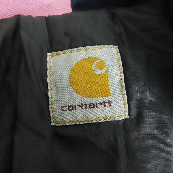 実際に弊社で買取させて頂いたcarhartt/カーハート ダックジャケット リメイク 再構築 パッチワーク マルチカラーの画像 2枚目