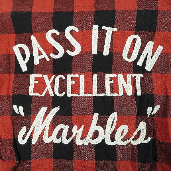 実際に弊社で買取させて頂いたMARBLES/マーブルズ 長袖チェックシャツ 38の画像 6枚目