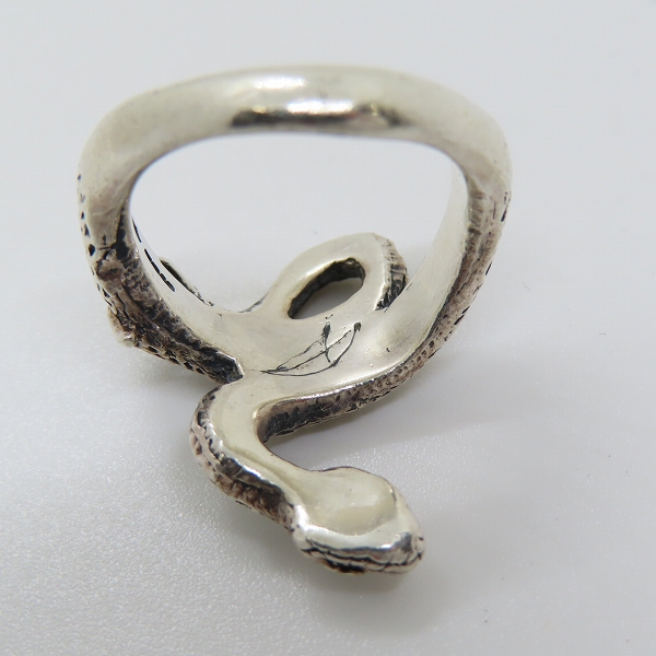 実際に弊社で買取させて頂いたCRAZY PIG/クレイジーピッグ BOOMSLANG SNAKE RING/スネークリング 15.5-16.5号の画像 6枚目