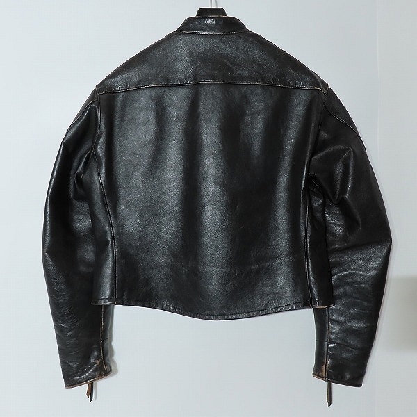 実際に弊社で買取させて頂いたBUCO/ブコ REAL McCOY'S/リアルマッコイズ J-57 HORSEHIDE/ホースハイド シングルライダースジャケット/40の画像 1枚目