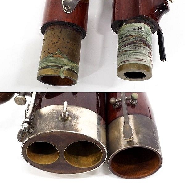 実際に弊社で買取させて頂いた★【難有り】W.Schreiber/W.シュライバー 木製 ファゴット/バスーン ボーカル2本付 ドイツ製 ハードケース付　の画像 8枚目