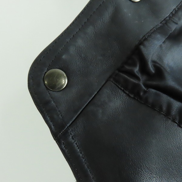 実際に弊社で買取させて頂いたHARLEY-DAVIDSON/ハーレーダビッドソン レザーベスト/ブラック Mの画像 7枚目