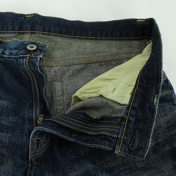 実際に弊社で買取させて頂いたSEQUEL×fragment design/シークエル×フラグメントデザイン リジットデニムパンツ ウォッシュ加工 Mの画像 5枚目