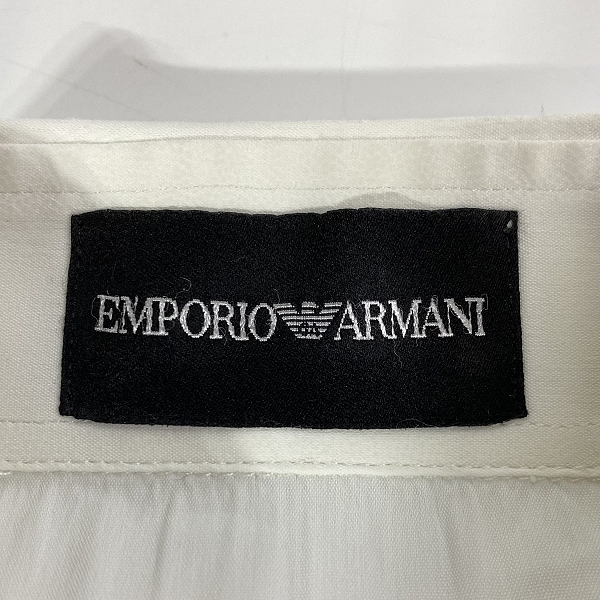 実際に弊社で買取させて頂いたEMPORIO ARMANI/エンポリオアルマーニ 長袖シャツ/ホワイト/39の画像 2枚目