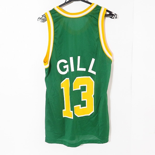実際に弊社で買取させて頂いたCampion/チャンピオン NBA SONICS ソニックス  #13 GILL/ケンドールギル ゲームシャツ ユニフォーム 36の画像 1枚目
