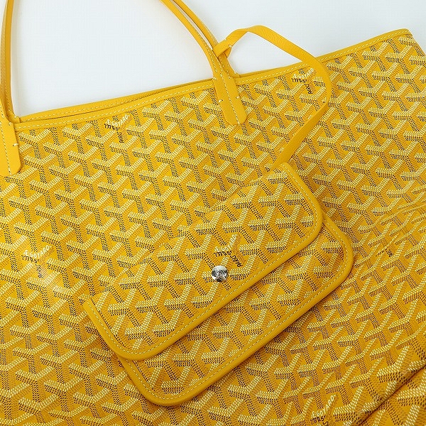 実際に弊社で買取させて頂いたGOYARD/ゴヤール サンルイ PM トートバッグ/ポーチ付き AMALOUIS PM 08の画像 6枚目