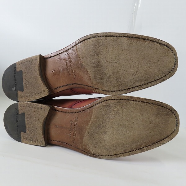 実際に弊社で買取させて頂いたDOLCE&GABBANA/ドルチェ&ガッバーナ ウィングチップ シューズ CA6530/8の画像 2枚目