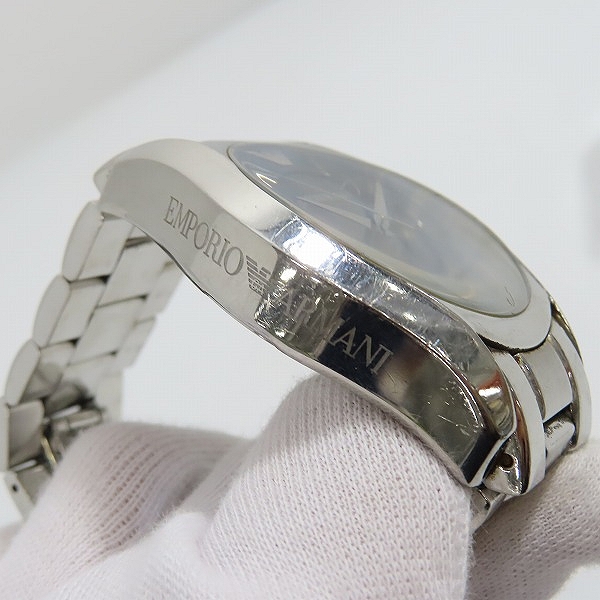 実際に弊社で買取させて頂いたEMPORIO ARMANI/エンポリオアルマーニ クロノグラフ 腕時計 AR-0673【動作未確認】の画像 6枚目