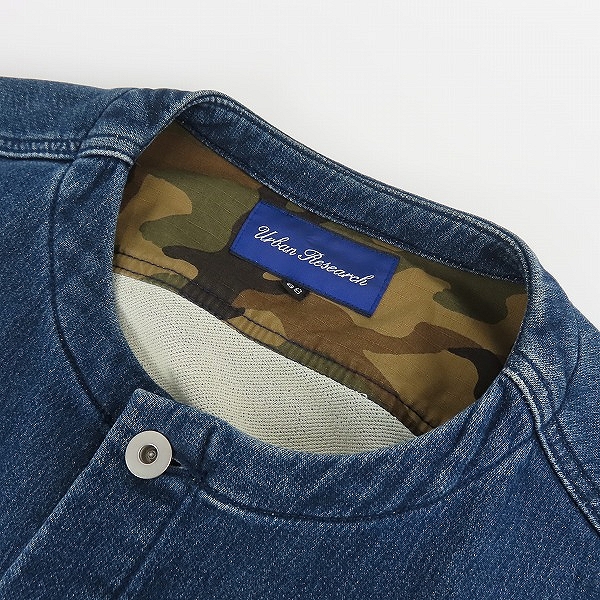 実際に弊社で買取させて頂いたURBAN RESEARCH/アーバンリサーチ ノーカラージャケット WH66-17Y026/38の画像 4枚目