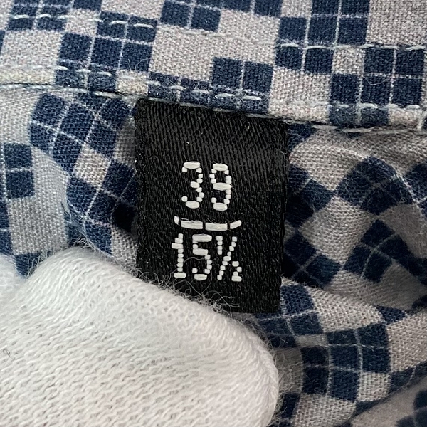 実際に弊社で買取させて頂いたEMPORIO ARMANI/エンポリオアルマーニ 総柄 半袖ボタンシャツ/39の画像 3枚目