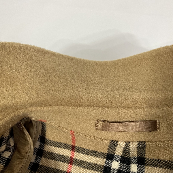 実際に弊社で買取させて頂いたBURBERRYS/バーバリーズ 裏地チェック柄 カシミア入り ウールステンカラーコート /7ARの画像 6枚目