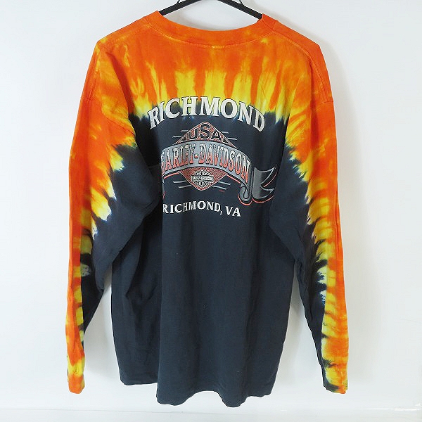 実際に弊社で買取させて頂いたHARLEY DAVIDSON/ハーレーダビッドソン Feel the Heat 長袖Tシャツ ロンT/Lの画像 1枚目