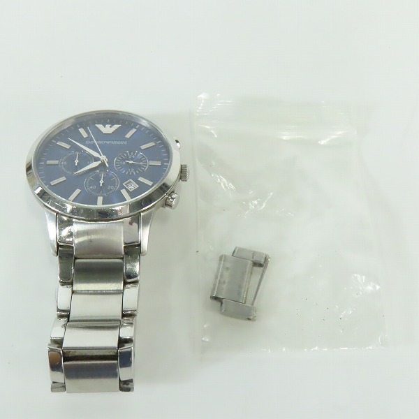 実際に弊社で買取させて頂いたEMPORIO ARMANI/エンポリオアルマーニ クロノグラフ クオーツ腕時計 AR-2448【動作未確認】の画像 8枚目