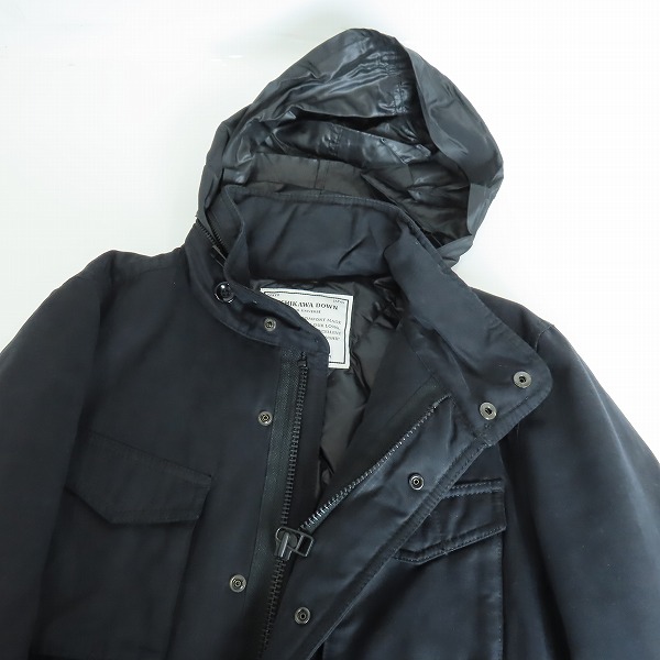 実際に弊社で買取させて頂いたNISHIKAWA DOWN×nano universe/西川ダウン×ナノユニバース M-65 ミリタリー ダウンジャケット NUC54DW0735TS Mの画像 2枚目