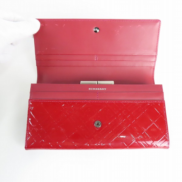 実際に弊社で買取させて頂いたBURBERRY/バーバリー 二つ折り レザー 長財布/ロングウォレットの画像 3枚目