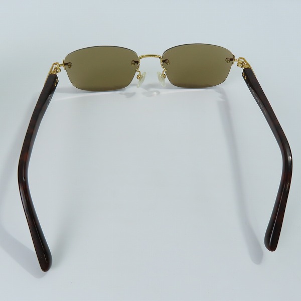 実際に弊社で買取させて頂いたdunhill/ダンヒル T-CELLULOID/TITAN F-K18 ゴールド ツーポイント メガネフレーム の画像 3枚目