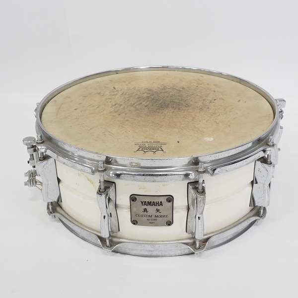 実際に弊社で買取させて頂いた【使用感有り】YAMAHA/ヤマハ SD-255S 真矢シグネチャー スネアドラム スチールシェル 14×5.5インチ