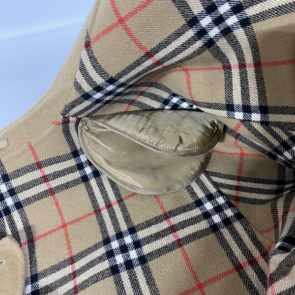 実際に弊社で買取させて頂いたBURBERRYS/バーバリーズ 裏地チェック柄 カシミア入り ウールステンカラーコート /7ARの画像 5枚目