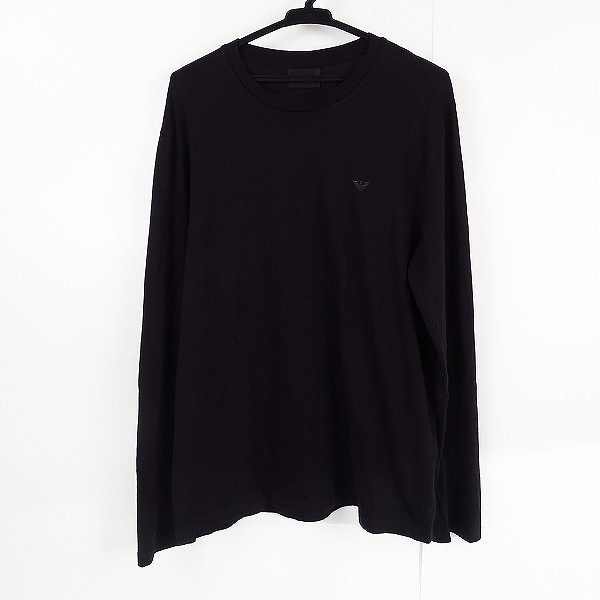 実際に弊社で買取させて頂いたEMPORIO ARMANI/エンポリオアルマーニ ロンT 長袖カットソー ブラック XL