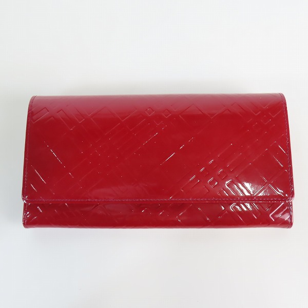 実際に弊社で買取させて頂いたBURBERRY/バーバリー 二つ折り レザー 長財布/ロングウォレット