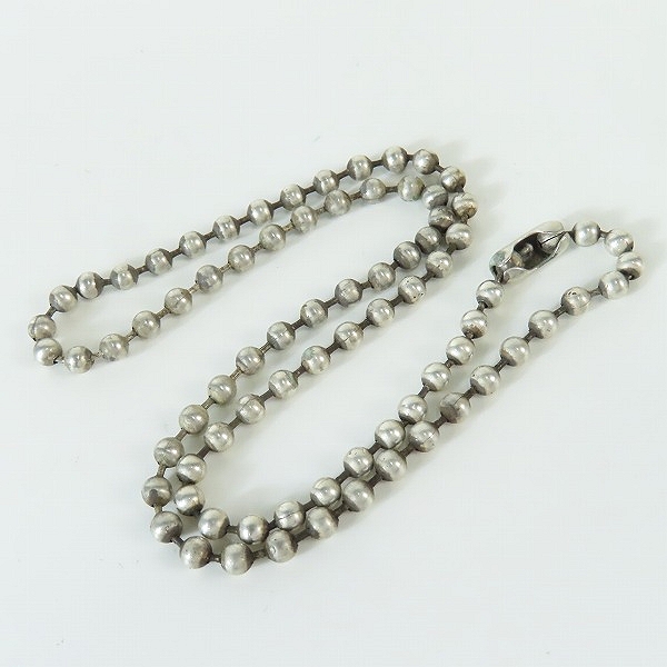 実際に弊社で買取させて頂いたBILL WALL LEATHER/BWL/ビルウォールレザー 4mm ボール チェーン/ネックレス