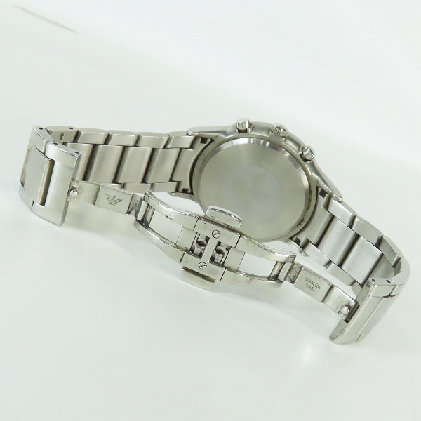 実際に弊社で買取させて頂いたEMPORIO ARMANI/エンポリオアルマーニ クロノグラフ クオーツ腕時計 AR-2448【動作未確認】の画像 3枚目