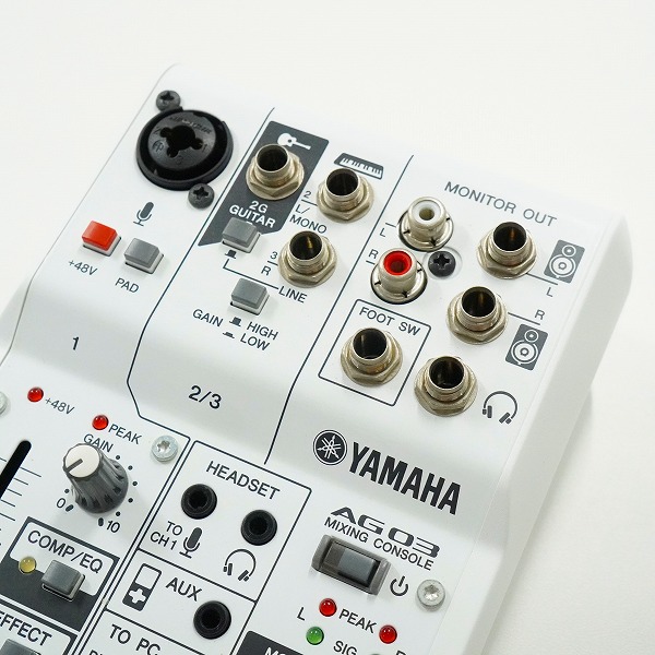 実際に弊社で買取させて頂いたYAMAHA/ヤマハ AG03 ミキシングコンソール ミキサー ウェブキャスティングミキサー 通電確認済みの画像 3枚目