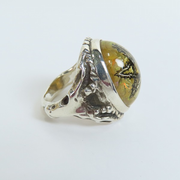 実際に弊社で買取させて頂いた【ギャラ付】ALEX STREETER/アレックスストリーター 2019年限定 オパールファイア エンジェルハートリングw/ソーンスター/19号の画像 3枚目