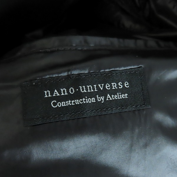 実際に弊社で買取させて頂いたnano universe×Nishikawa Down/ナノユニバース×西川ダウン フーディ ダウンベスト Lの画像 4枚目