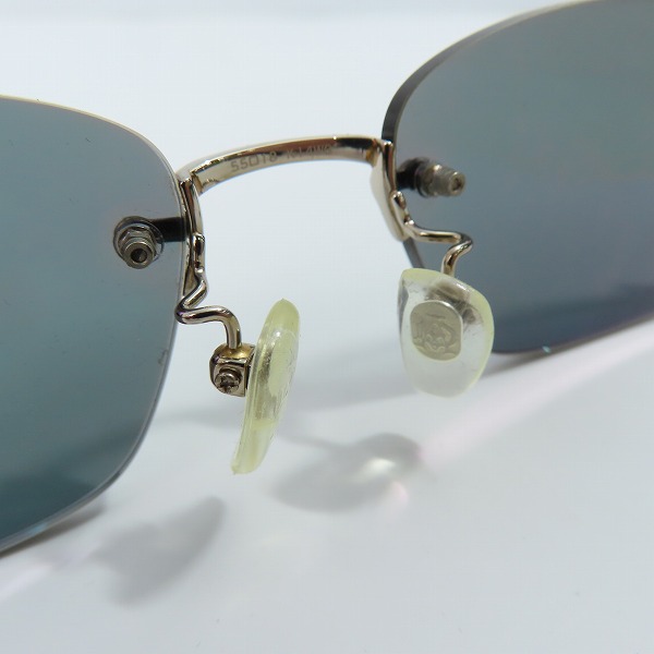 実際に弊社で買取させて頂いたdunhill/ダンヒル T-CELLULOID/TITAN F-K14WG ホワイトゴールド ツーポイント メガネフレーム の画像 4枚目