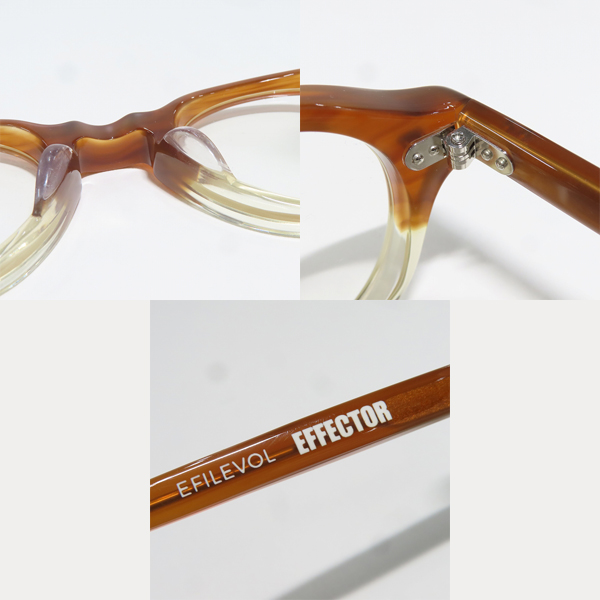実際に弊社で買取させて頂いたEFFECTOR×EFILEVOL/エフェクター×エフィレボル AW2/エーダブル2 アイウェア/メガネフレームの画像 4枚目